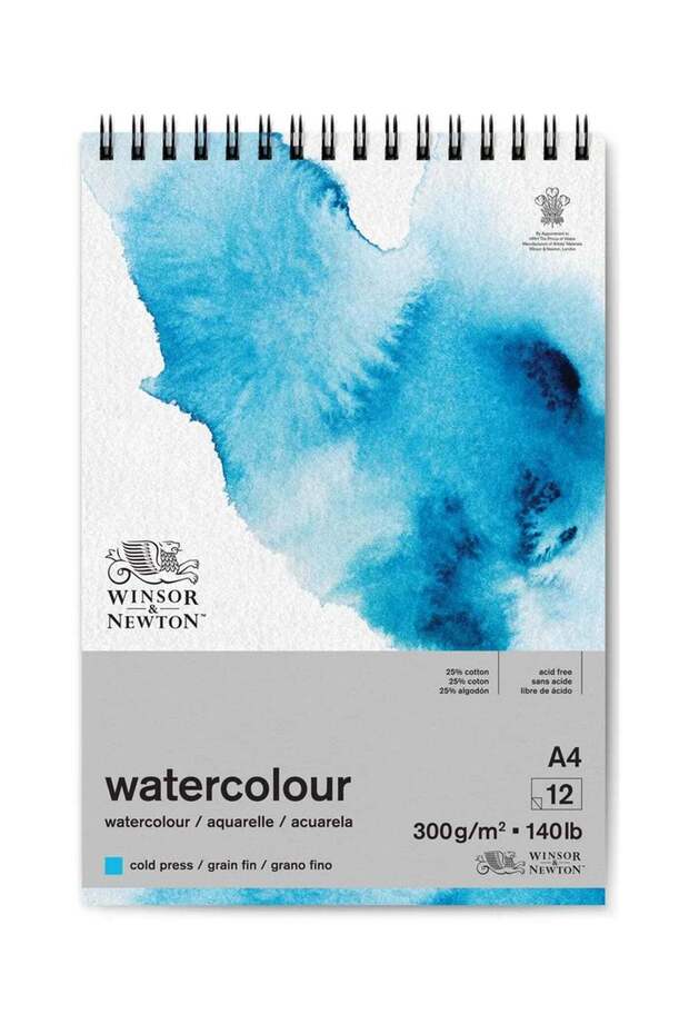 A4 Size Watercolour Pad Wit Cold Pressed Sheets 300gsm Thickness