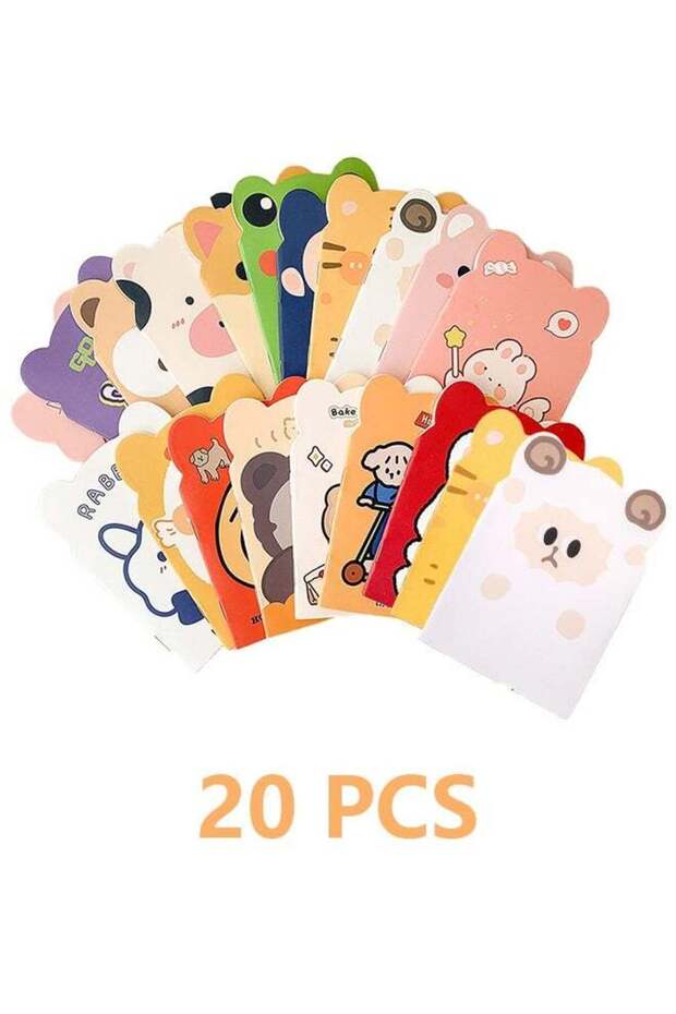 20 pcs mini notebooks, suitable for school use, mini cute animal notebooks, mini notebooks, suitabl