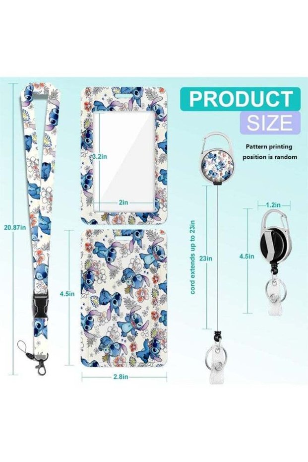 Disney - Stylish Fun Park Badge Card Clip Hanging Rope Three Piece Beautiful Set Door Card Neck Set