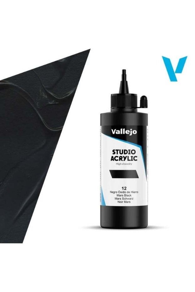Professional Acrylic Paint for Artists & Studios – Mars Black, High Pigment, Smooth Coverage on Can