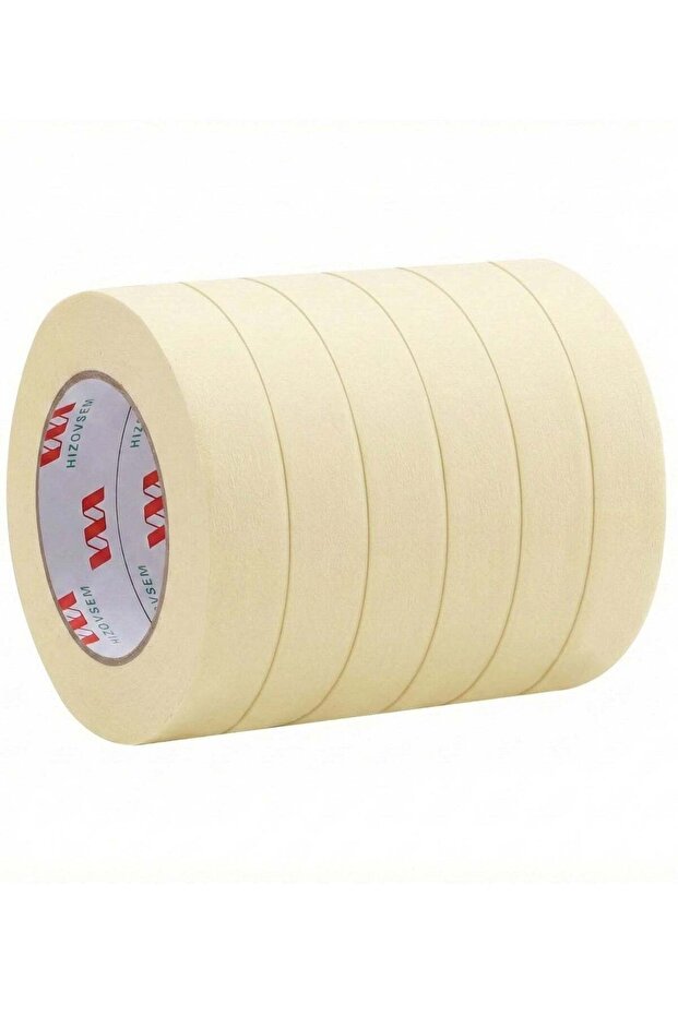 1.5 Inch Masking Tape Easy Tear | 6 Pcs – Multi Surface Painter’s Tape for Carpentry, Labelling & P