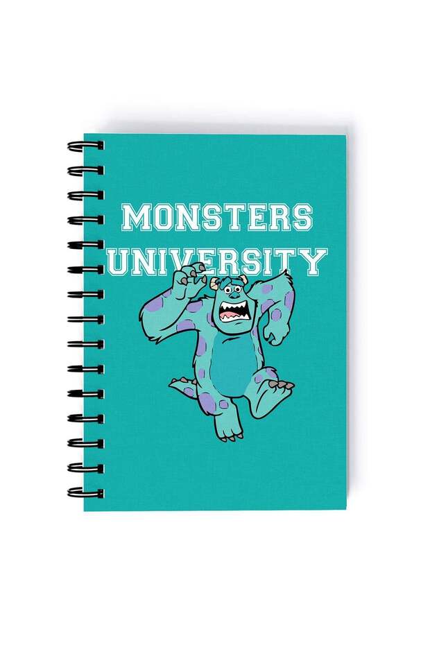 Mike Eye Printed Spiral A5 Notebook Green/Blue/Black