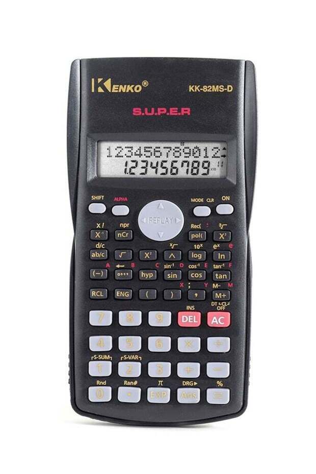 Scientific Calculator 240 Functions 2-Line 10+2 Digits Written Display - Ideal for Students and Tea