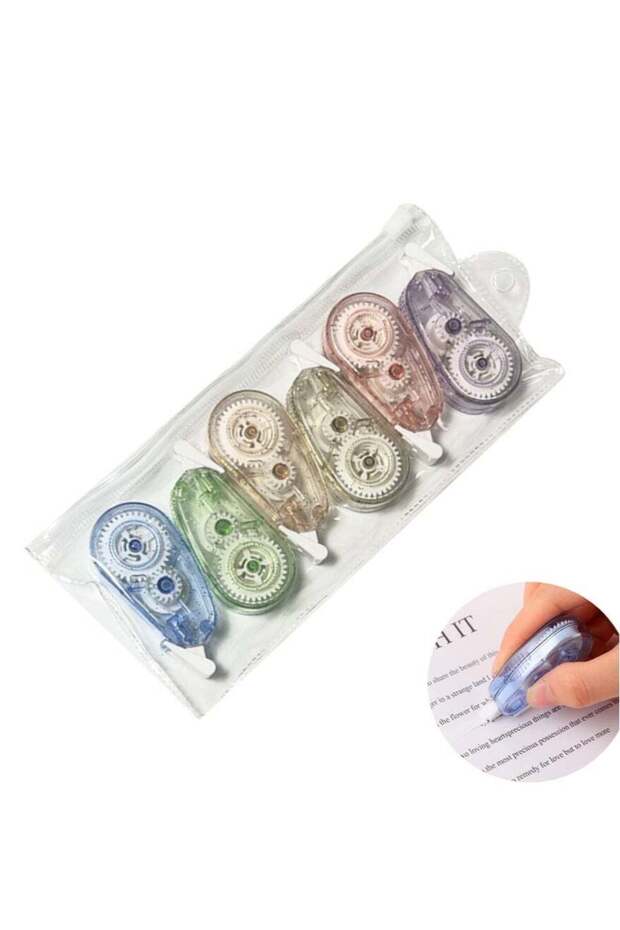 6 Pack Aesthetic Flash Correction Band, Instant Correction, Easy To Use Smear, Smooth White Pullout