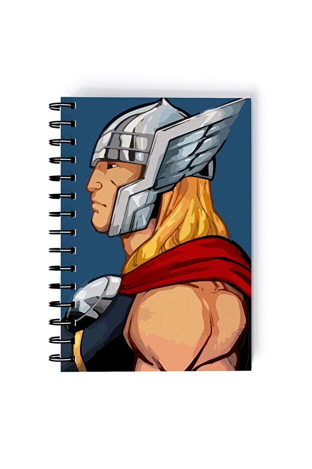 Spiral A5 Notebook Thor God of Thunder Retro Face Asgard King