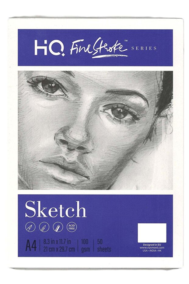 A4 Size Sketch Pad 50 Sheets 100gsm Thickness