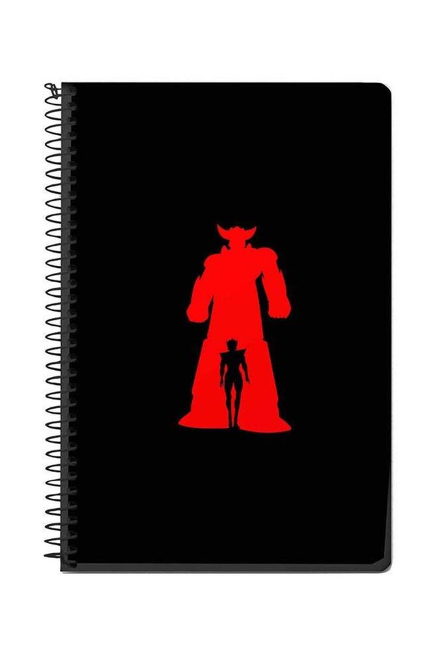 Grendizer A5 Spiral Notebook Black