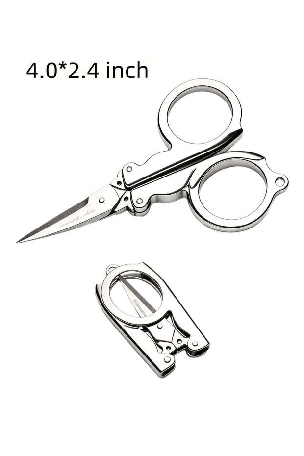 Folding Scissors,Stainless Steel Small Scissors,Mini Craft Cutter,Travel Scissors Pocket Scissors S