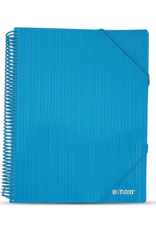 60-Pocket Display Book With Elastic Closure Blue Cover
