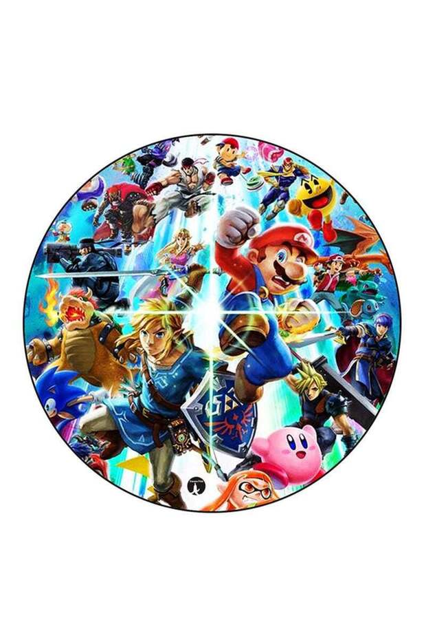 Video Game Super Smash Bros Printed Pin Multicolour