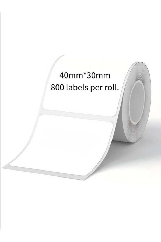 Thermal Label Paper 40×30mm Self‑Adhesive Sticker, Waterproof Oil‑Proof Scratch‑Resistant, Compatib