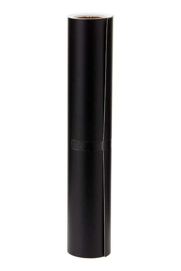 Matte Black Vinyl Adhesive Roll 12" x 15 FEET, Permanent Black Vinyl for Automotive, Signs, Scrapbo
