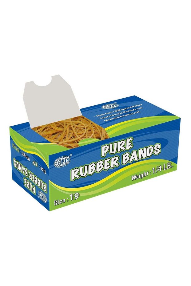 FIS Pure Rubber Bands 19 Size, 1/4 LB - FSRB19