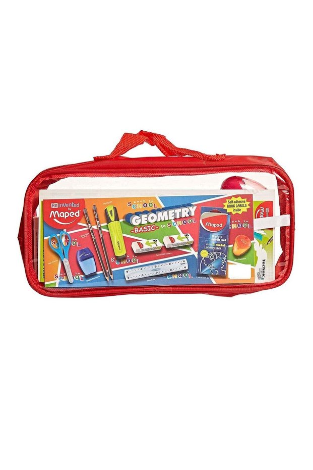 School Stationery Set Assorted Colours
