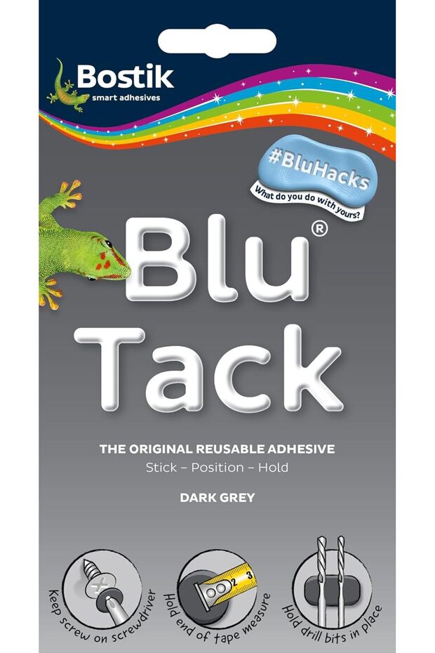 Blu Tack Multipurpose Reusable Adhesive - Dark Grey 68g