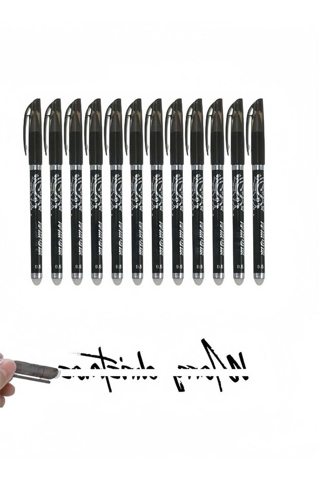12 Pcs Erasable Pens 0.5mm, Fine Ballpoint Blue Ink Pens, Smooth Writing Gel Pen for Drawing Writin