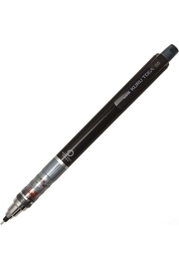 UNI Kuru Toga Standard Mechanical Pencil M5-450 1P.24, 0.5 mm, Black, Plastic & Metal, 1 pencil for