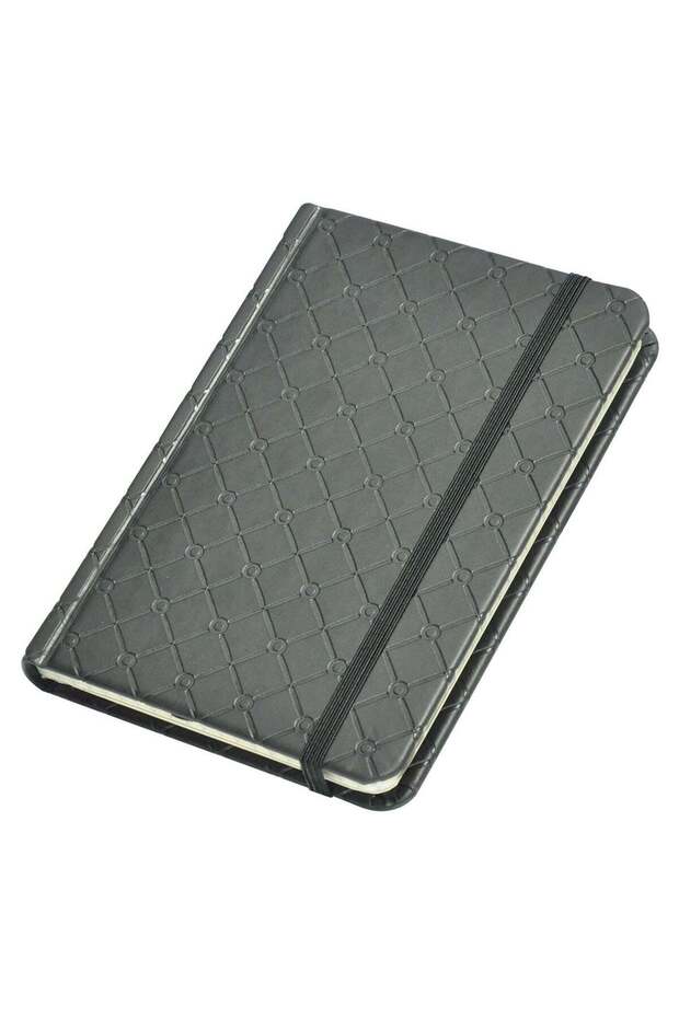 A6 PU Cover Notebook With Elastic Band BLACK
