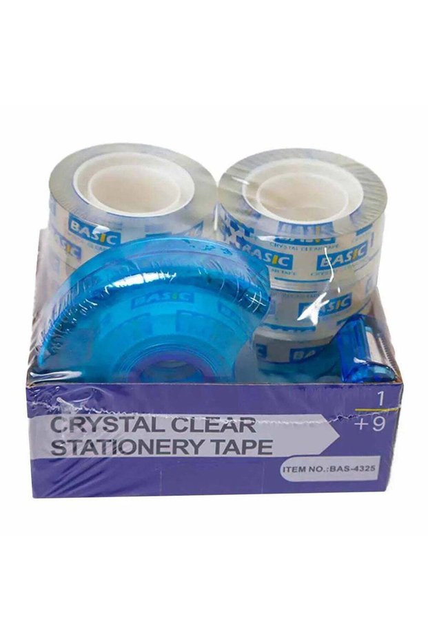 Basic Tape Dispenser with Transparent 9 Tapes
