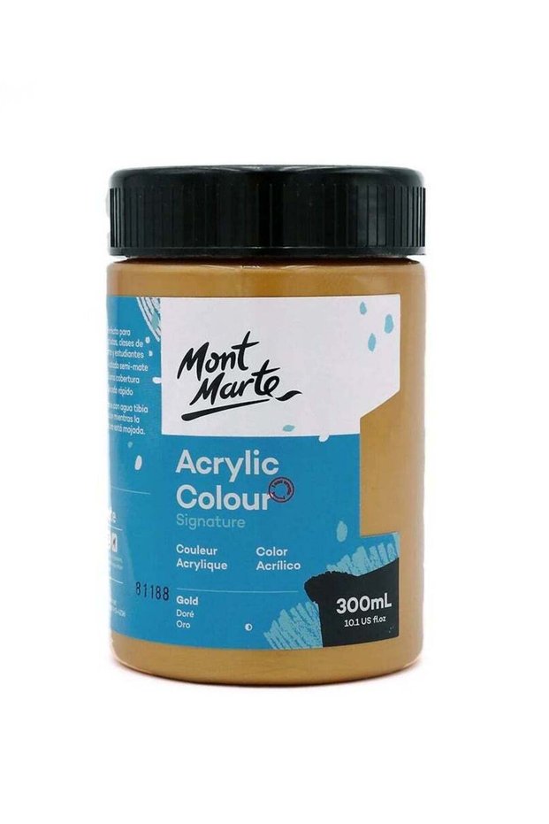 Signature Acrylic Colour 300ml Content Gold