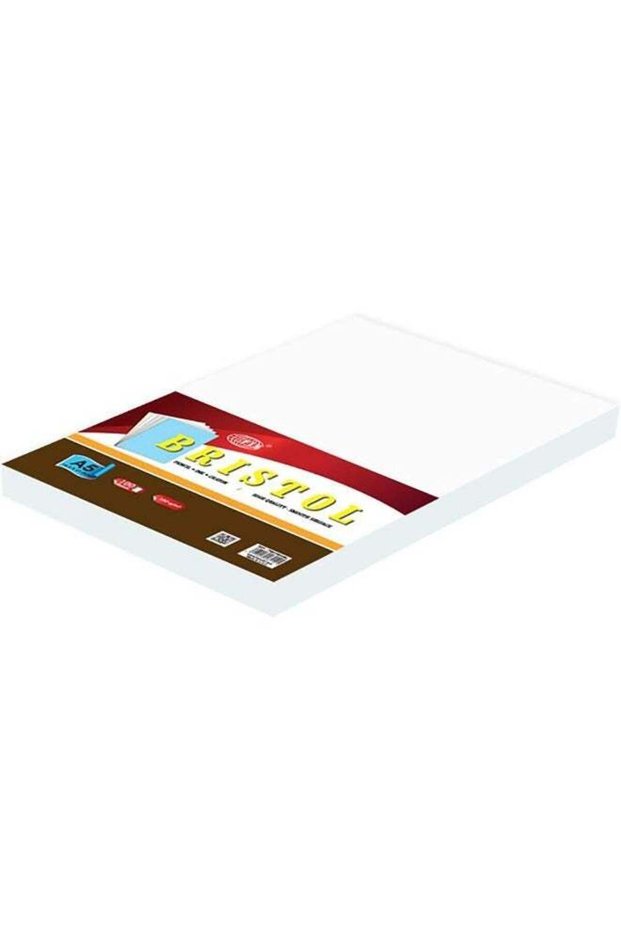 FIS Bristol Board A5 Size, 180gsm, White - Pack of 100 Sheets for School and Craft Projects A5