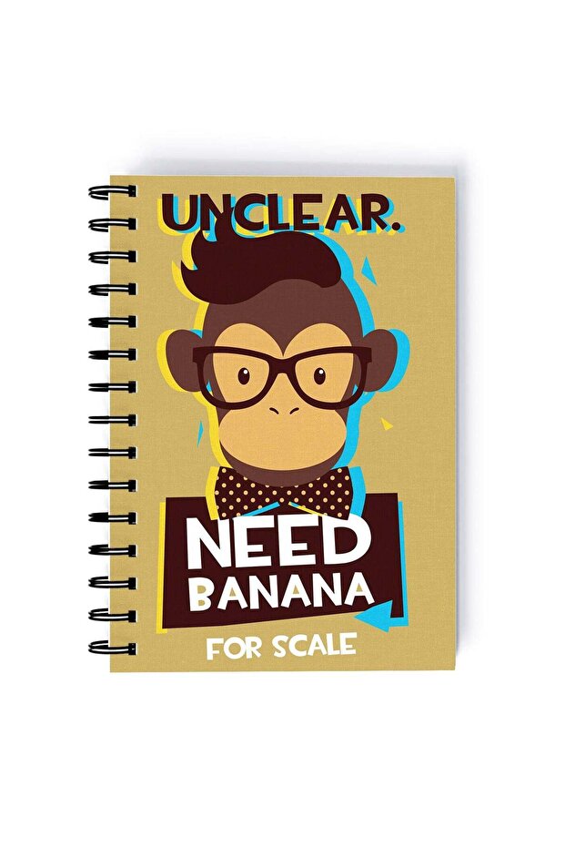 Need Banana Design Rectangle Spiral A5 Notebook Multicolour