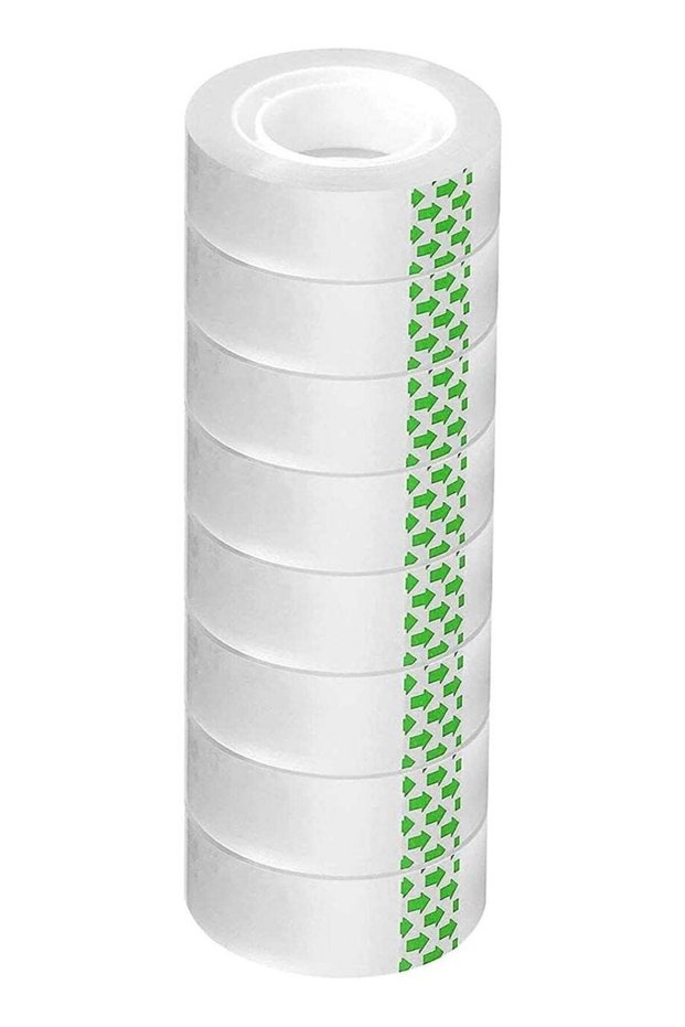 Pack of 8 Clear Tape Rolls – ¾ inch x 25 yards Transparent Tape for Office, Home, School, Gift Wrap