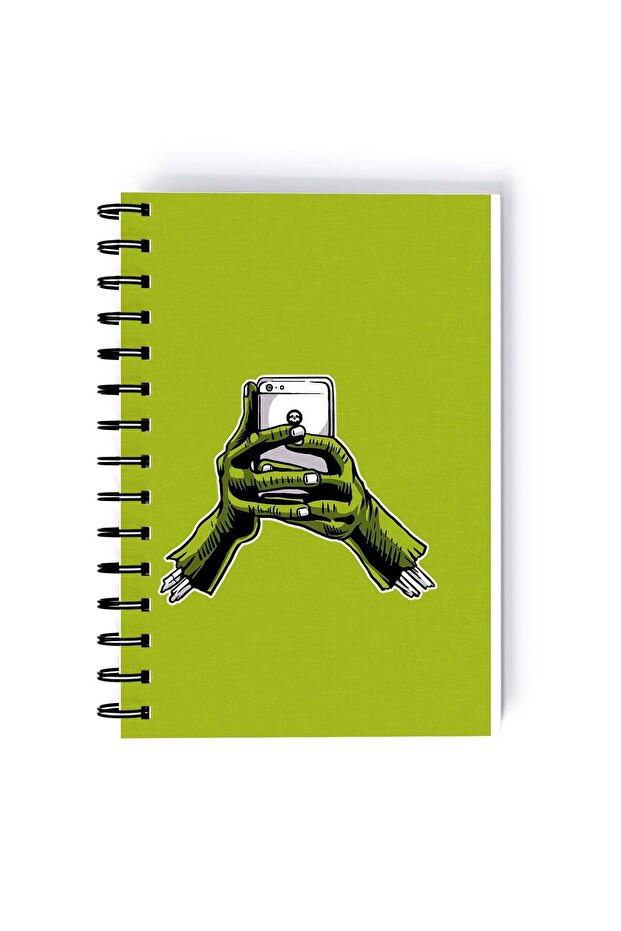 Zombie Hands Rectangle Spiral A4 Notebook Multicolour