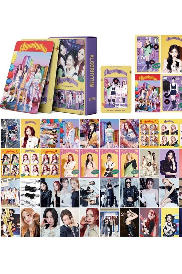 55Pcs ITZY ALGORHYTHM LOMO Card 3rd JAPANESE SINGLE Photo Album Poster ITZY Postcards K-POP Season
