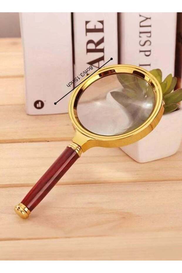 Metal Magnifying Glass, 50X High Definition Handheld Loupe for Reading, Science Experiments, Sunlig