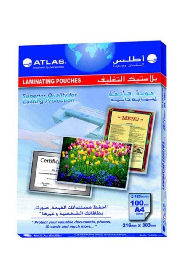 100-Piece A4 Laminating Pouches Set White