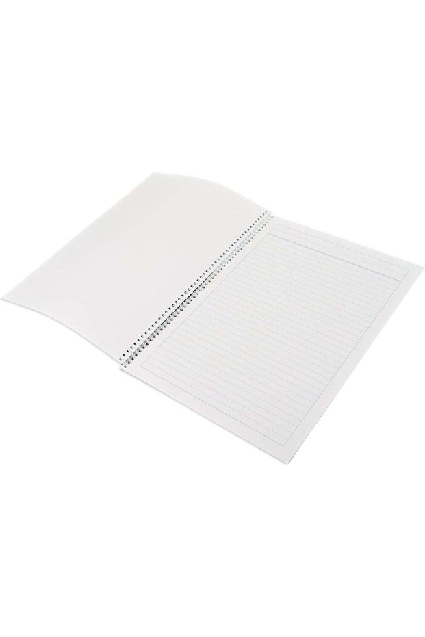 FIS Spiral Nature Study Book, A4 (210x297mm), 40 Sheets/80 Pages, Single Line with Borders & Plain