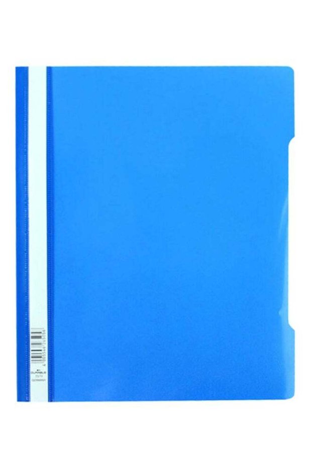 50-Piece Clear File Folder Set Blue