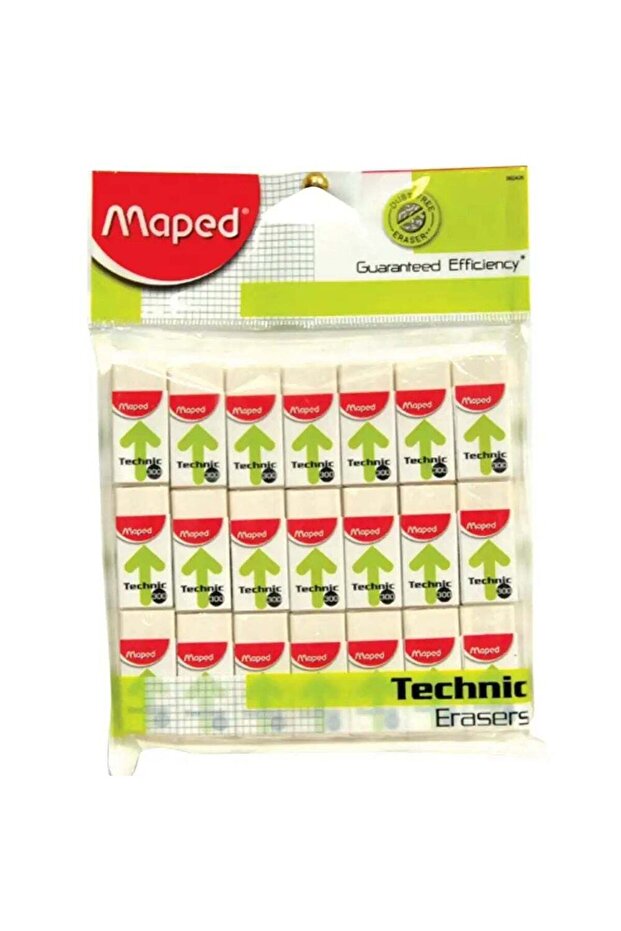 Maped White Dust Free Technic Eraser- 21pcs
