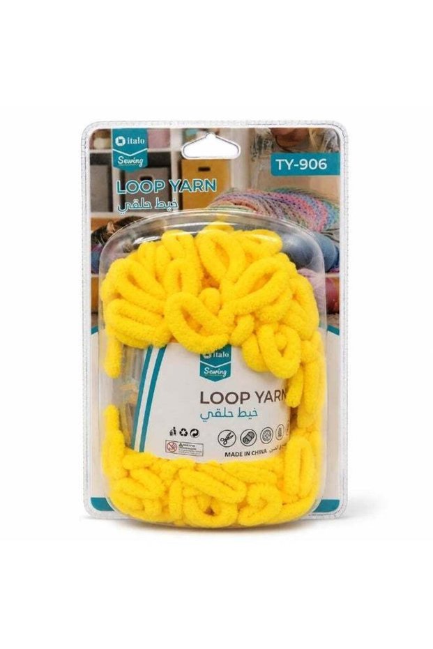 Italo Yellow Loop Yarn- Yellow