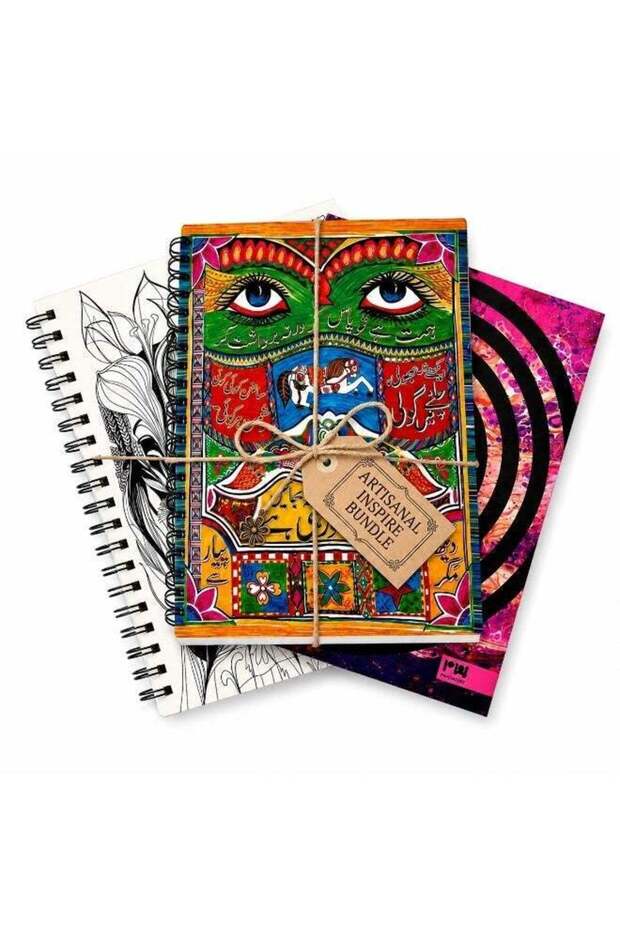 Set of 3 A4 Spiral Notebooks, 3 Subject Lined 150 Pages Each – Large Wirebound College Ruled Journa