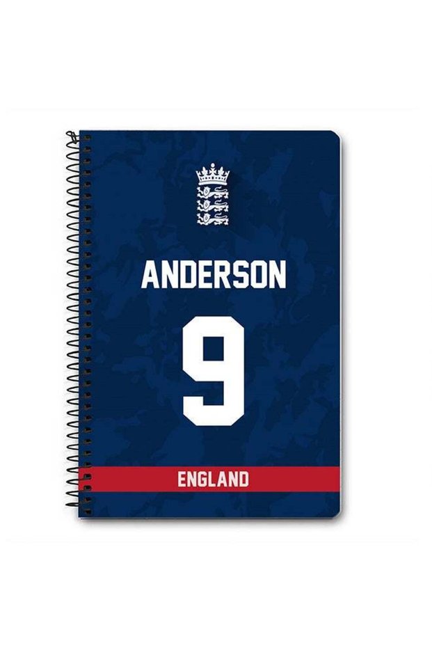 Designer A5 Spiral Notebook Memo Notepad Journal Player - James Anderson, Jersey Number -9 (With Lo
