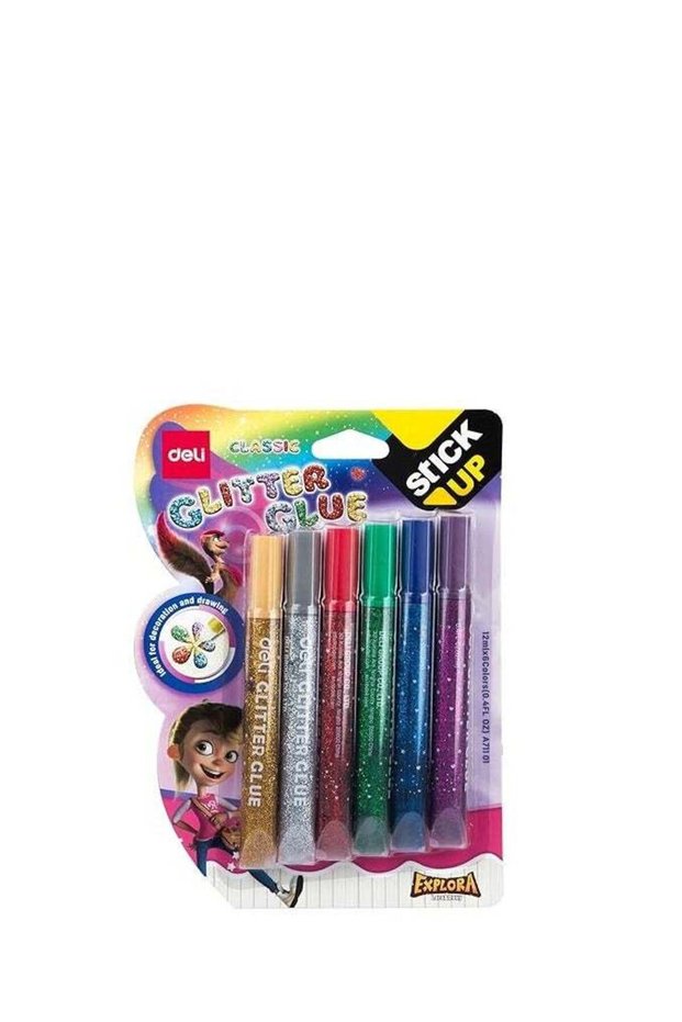 6-Pieces Stick Up Classic Glitter Glue Multicolour