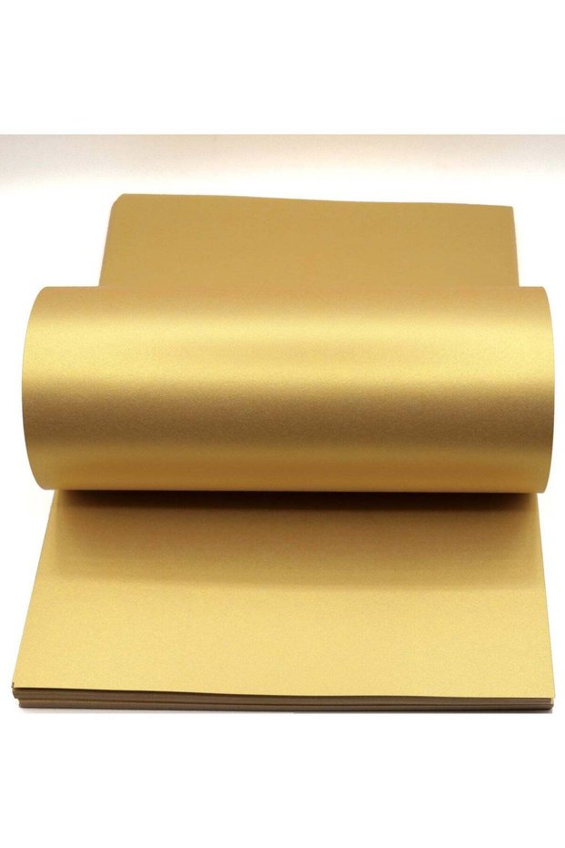 Gold Color Paper 120 GSM A4 for Wedding Card, Invitation Card, Decoration Color Paper, Pearlescent
