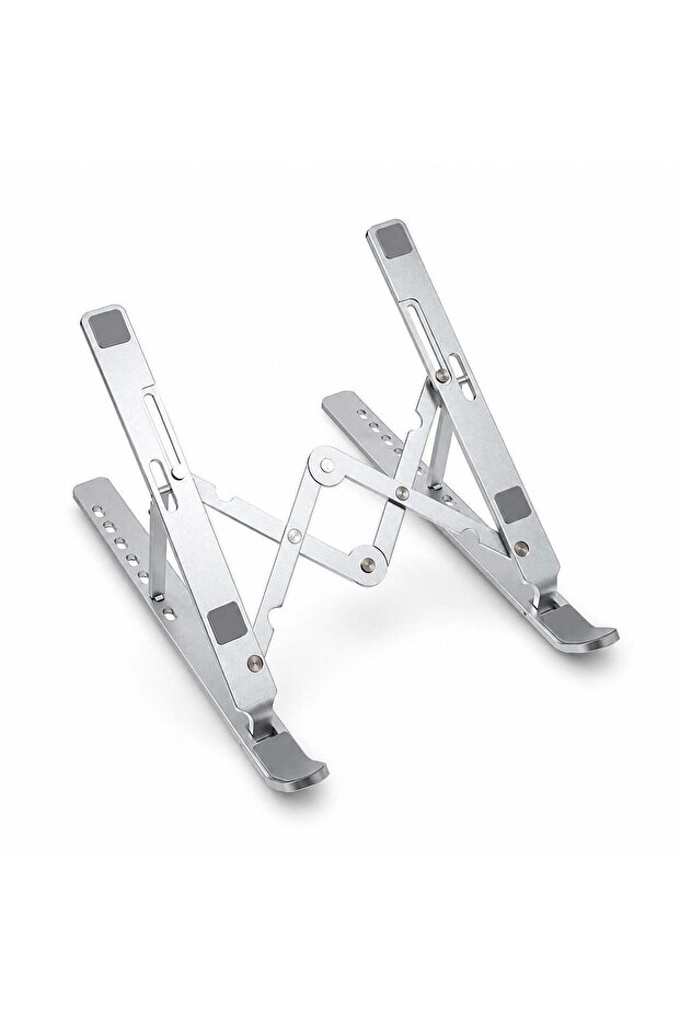 Adjustable Aluminum Laptop Stand – Foldable Double Support Computer Stand with Ergonomic Height Adj