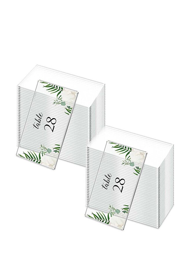 SYOSI Clear Acrylic Place Cards Acrylic Name Cards Acrylic Table Number Card Blank Acrylic Name Pla