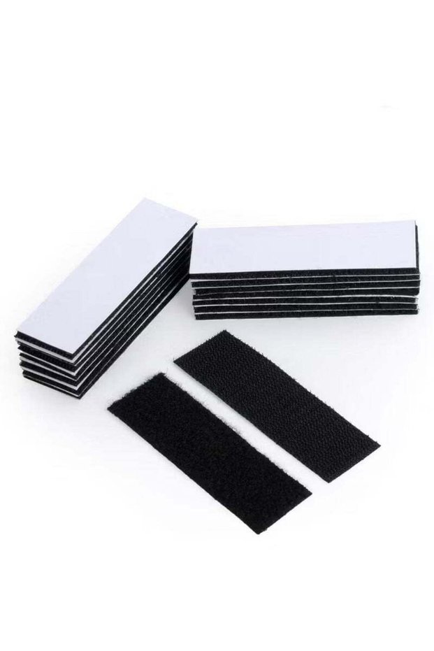15PCS Heavy Duty Mounting Tape Double-Side Reclosable Hook Loop Strips Tape Sticky Fastener Waterpr