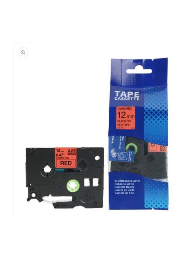 Reacon Compatible 12mm TZE/TZ Label Tape for Brother P-Touch Printers (RED)
