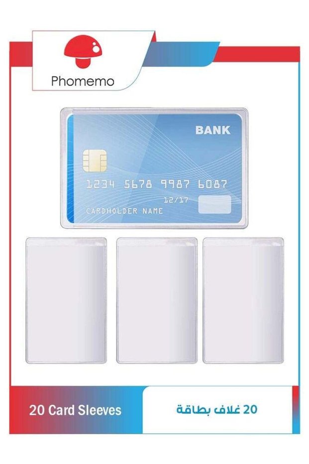 Transparent Sleeves,20pcs Holder Sleeve Clear Waterproof Protec