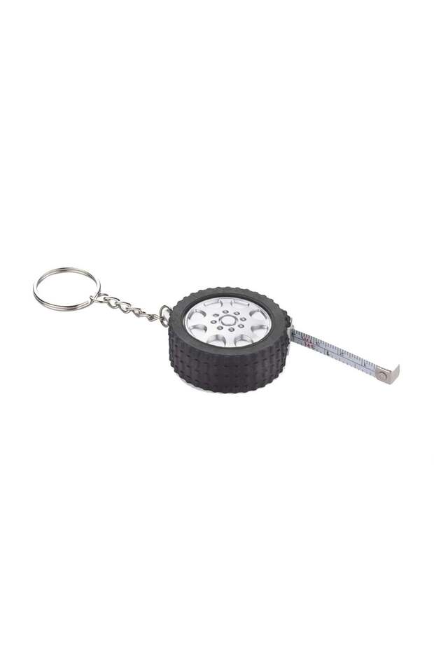 Mini Pocket Size Measuring Tape, Tire Shape Keychain, Portable Mini Sewing