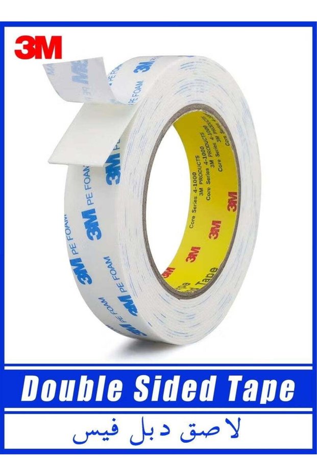 Double Sided Tape 2cm*3meter, Mounting Tape Heavy Duty, Removeable PE Foam Tape Strips, Strong Adhe