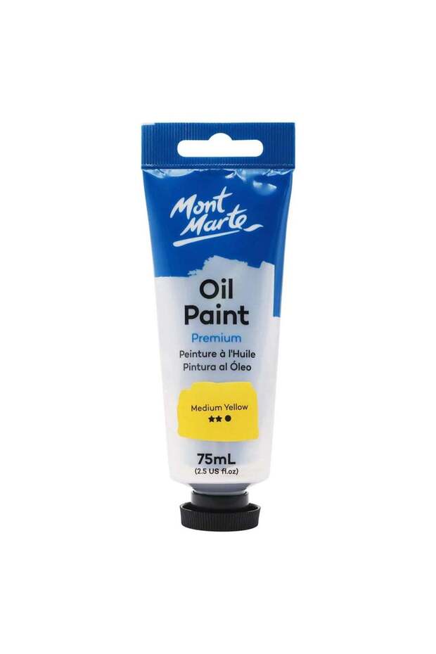 Premium Oil Paint 75ml Content Medium Yellow