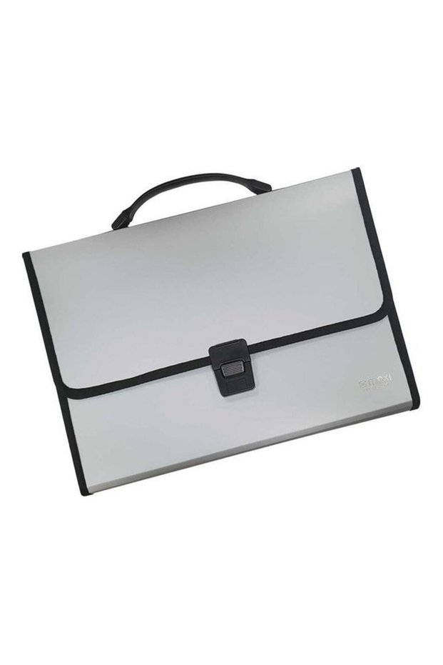 Document Bag With Handle Grey