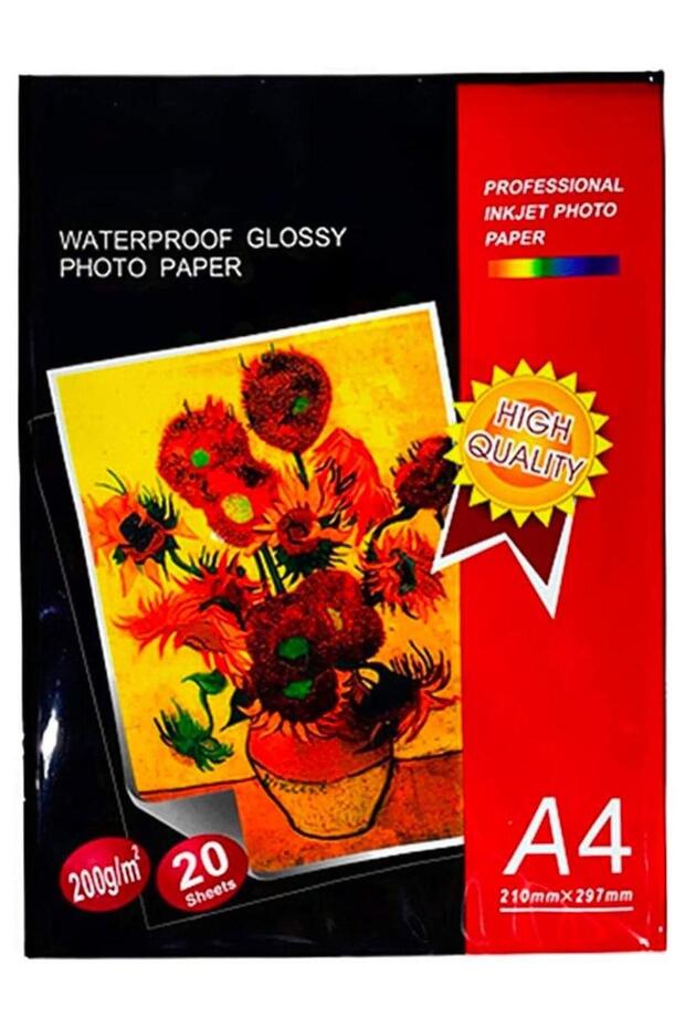 [20 Sheets] A4 Photo Paper – Waterproof Glossy Paper for High-Quality Photo Printing