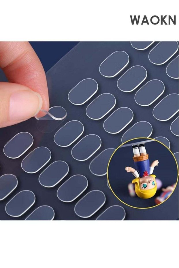 Gel Glue Dots Clear Removable , 600pcs Gel Glue Dots , Double Sided Mounting Putty Stick Tack for W
